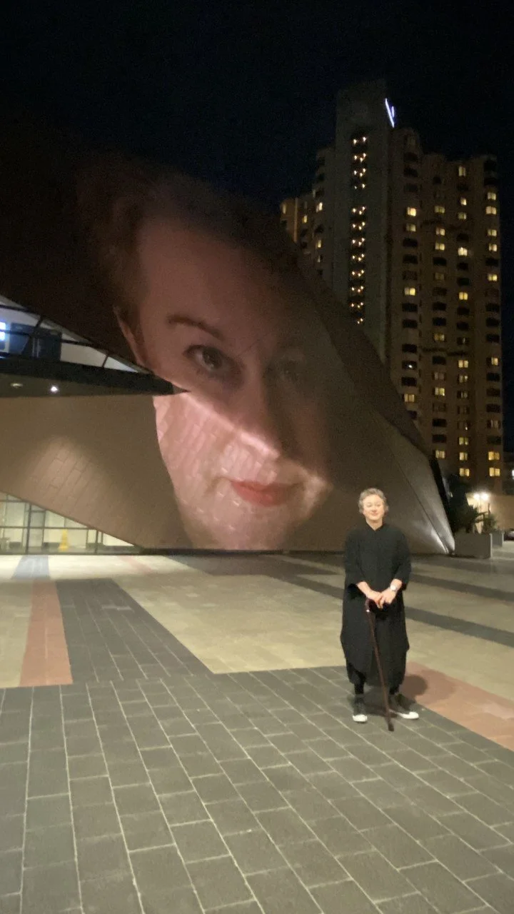 Gill at the projection